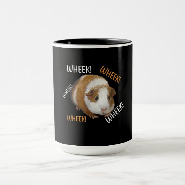 Cute & Funny Wheek - Guinea Pig Owner Cavy Lover Mug (Center)