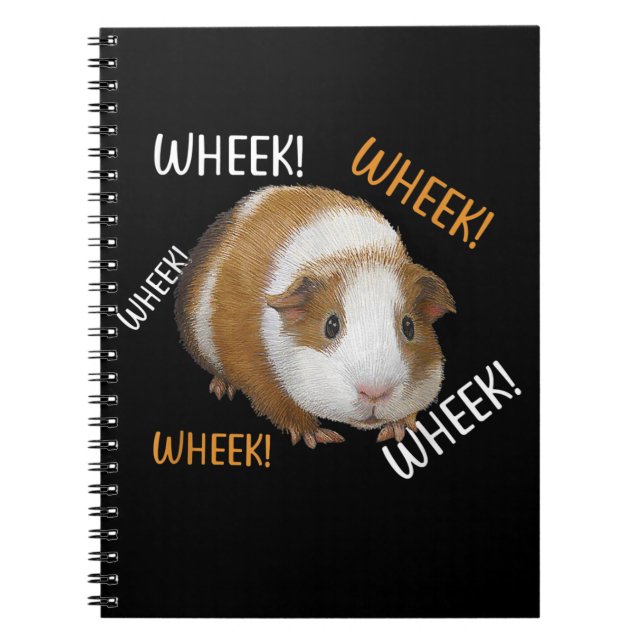 Cute & Funny Wheek - Guinea Pig Owner Cavy Lover Notebook (Front)