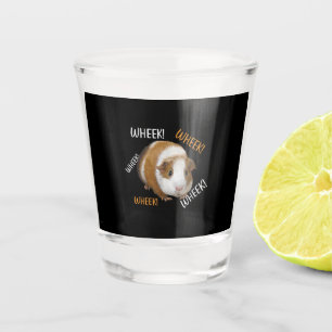 Cute & Funny Wheek - Guinea Pig Owner Cavy Lover Shot Glass