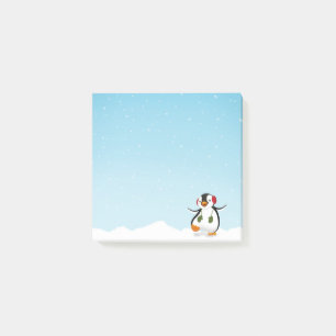 Cute Funny Winter Penguin Post-it Notes