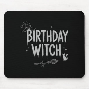 Cute Funny Witch Witchy Birthday Witches Happy Wom Mouse Pad