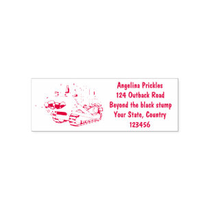 Cute funny yellow bulldozer cartoon character self-inking stamp