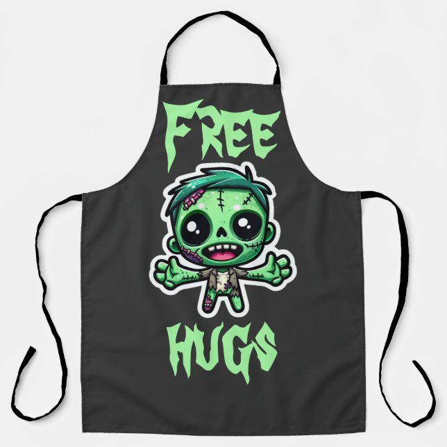 Cute, funny zombie apron (Front)