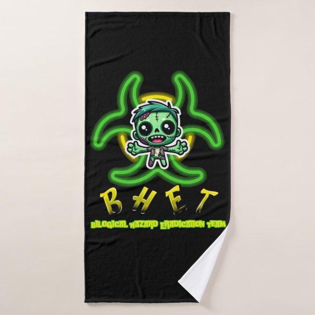 Cute, funny zombie bath towel (Bath Towel)