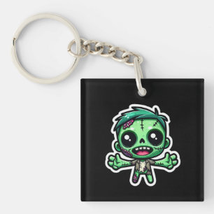 Cute, funny zombie keychain