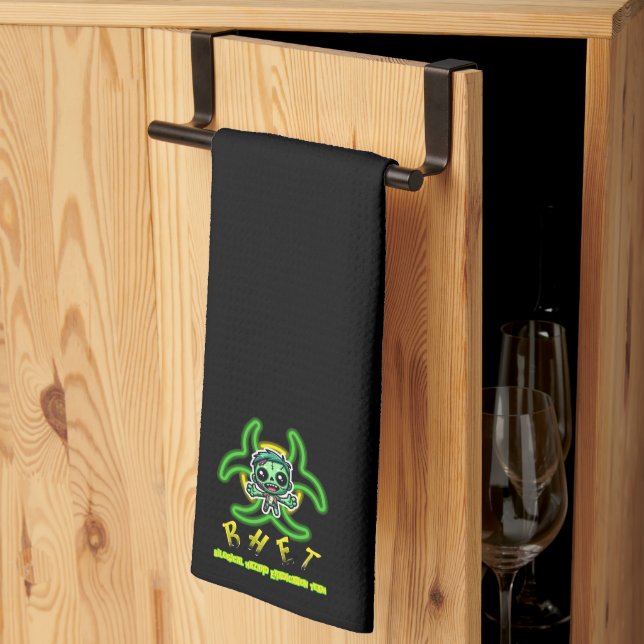 Cute, funny zombie kitchen towel (Thirds Fold)