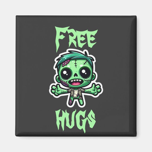 Cute, funny zombie magnet (Front)
