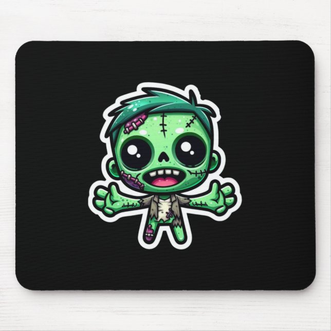 Cute, funny zombie mouse pad (Front)