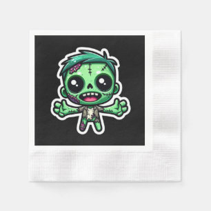 Cute, funny zombie napkin