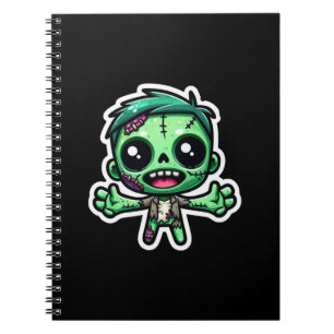 Cute, funny zombie notebook