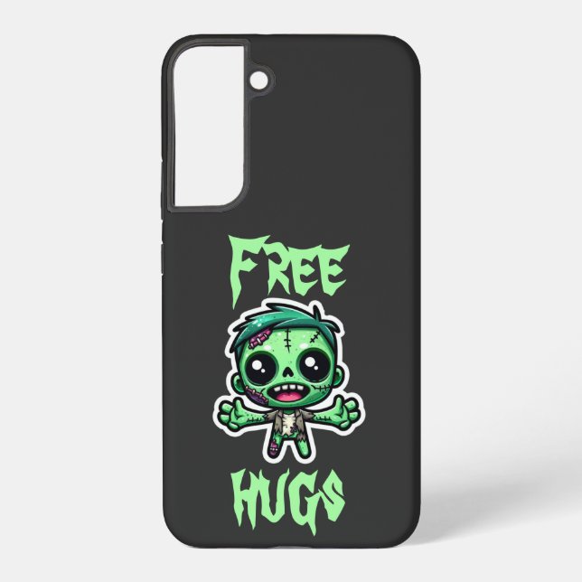 Cute, funny zombie samsung galaxy s22+ case (Back)