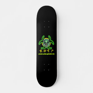 Cute, funny zombie skateboard