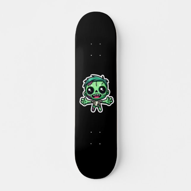Cute, funny zombie skateboard (Front)