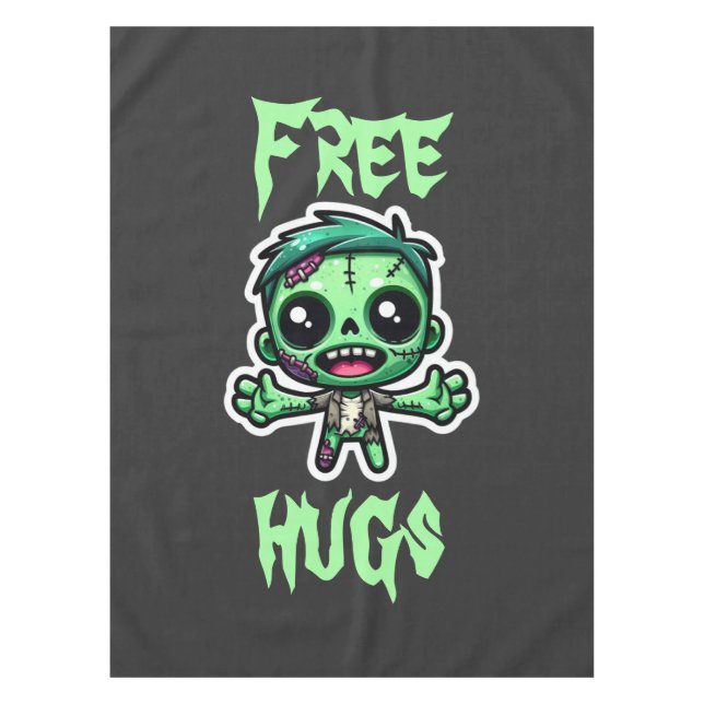 Cute, funny zombie tablecloth (Front)