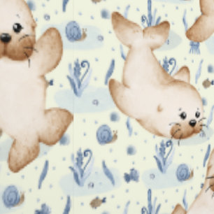Cute fur seals wallpaper