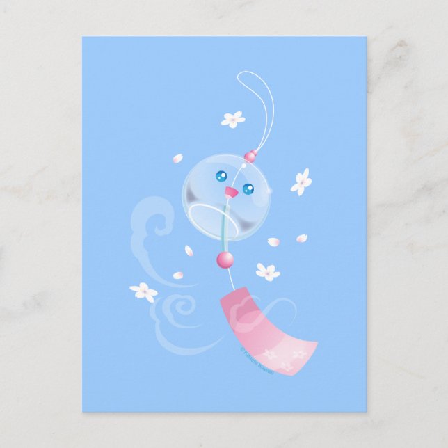 Cute Furin Wind Chime Postcard (Front)