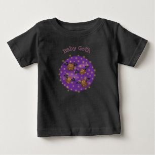 Cute furry bats baby goth black T-shirt