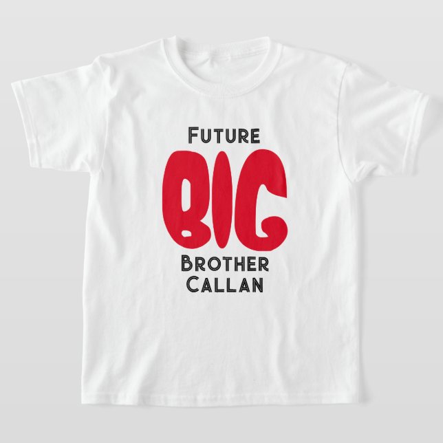 Cute "Future BIG Brother" T-Shirt (Laydown)