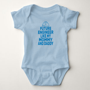 Cute Future Engineer Like My Mommy Daddy  Baby Bodysuit