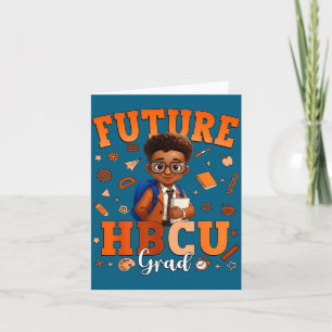 Cute Future Hbcu Grad Black Graduation Card