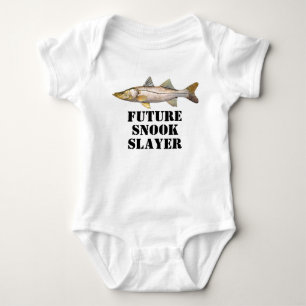 Cute Future Snook Slayer Fishing Baby Shirt