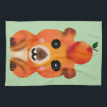 Cute Fuzzy Capybara with Orange | Kawaii Animal Ar Kitchen Towel<br><div class="desc">Bring some chill vibes to your day with this adorable Capybara design! The artwork features a cute, hand-drawn capybara with a soft, fuzzy texture, balancing a bright yuzu orange on its head. This kawaii illustration captures the relaxing nature of everyone's favorite giant rodent. It makes a perfect gift for animal...</div>