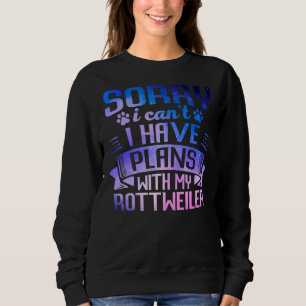 Cute Galaxy Rottweiler Dog Galaxy Space Dog Owner Sweatshirt