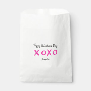 Cute Galentines day XOXO pink treat Favour Bag