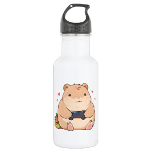 Cute Gamer Capybara Kawaii Design 532 Ml Water Bottle