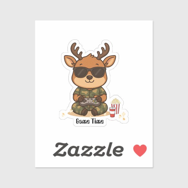 Cute Gamer Deer “Game Time” Accent  (Sheet)