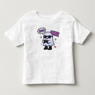 Cute Gamer Ghost Halloween Toddler T-Shirt Gamer