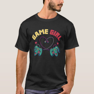 Cute Gamer Girl Controller Heart T-Shirt