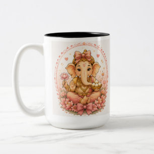 Cute Ganesha Ganesh Chaturthi Festival Two-Tone Coffee Mug