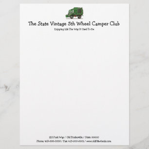 Cute Garbage Truck Trash Truck Letterhead
