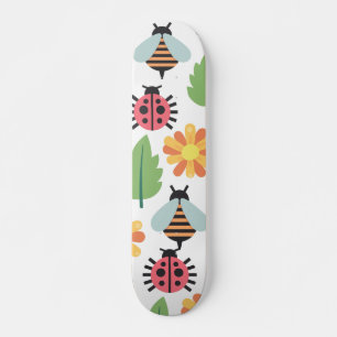 Cute Garden Animals Skateboard