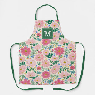 Cute Garden Flowers Kitchen Apron
