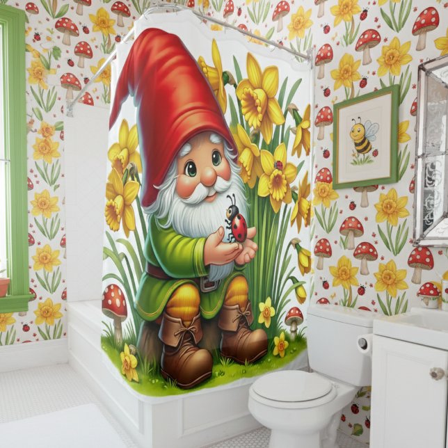 Cute Garden Gnome with Flowers (Creator Uploaded)