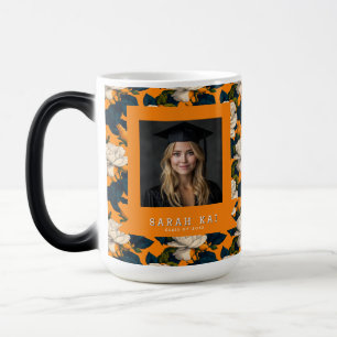 Cute Gardenias Flower Grandson Graduation Magic Mug