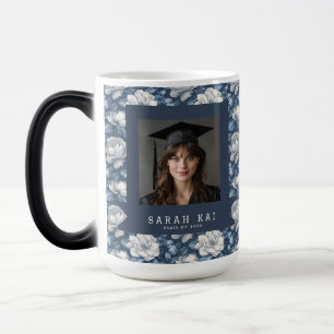 Cute Gardenias Print Wife Graduation Gift Magic Mug