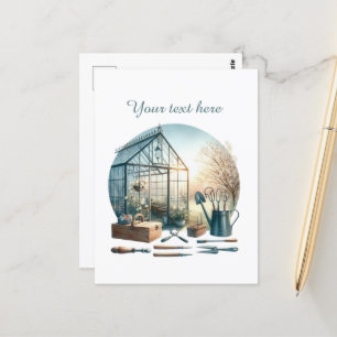 Cute gardening lovers customizable  postcard