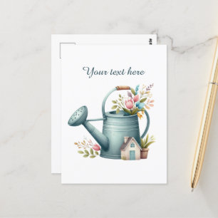 Cute gardening lovers customizable  postcard