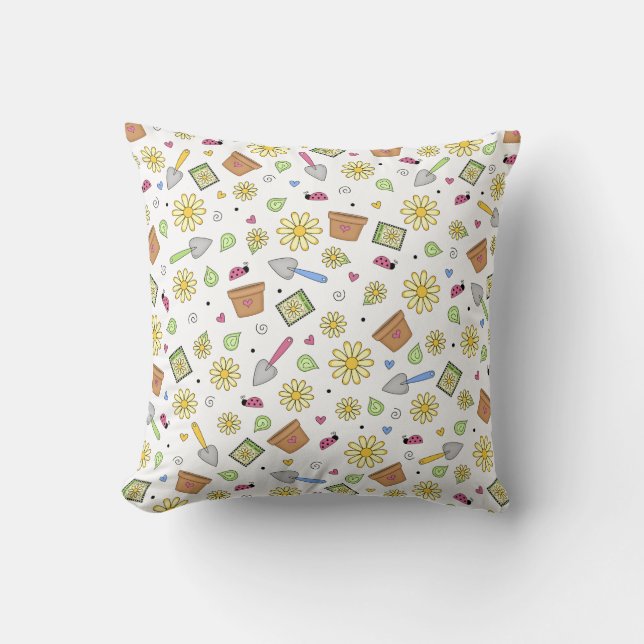 Cute Gardening Pillow (Front)