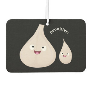 Cute garlic cartoon vegetable illustration air freshener