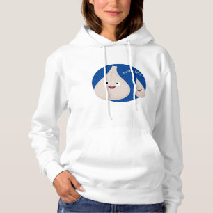 Cute garlic cartoon vegetable illustration hoodie