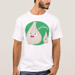 Cute garlic cartoon vegetable illustration T-Shirt