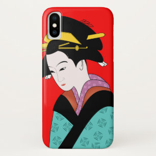 Cute Geisha Japanese art Case-Mate iPhone Case