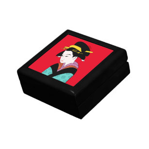 Cute Geisha Japanese art Gift Box