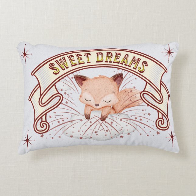 Cute Gender Neutral Baby Sweet Dreams  Accent Pillow (Front)