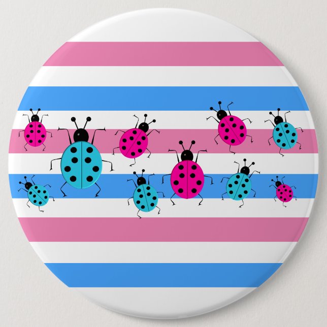 Cute Gender Reveal Ideas,  6 Inch Round Button (Front)