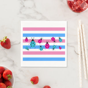 Cute Gender Reveal Ideas, Napkin